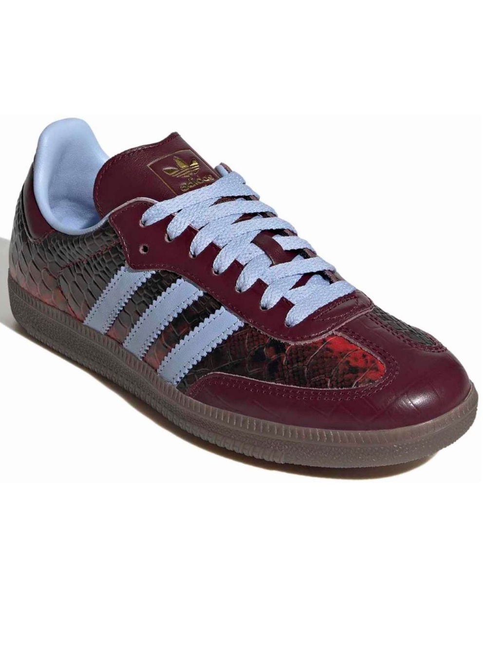 🩵🍷 ADIDAS SAMBA MAROON SNAKESKIN 🍷🩵 - Picture 2 of 4